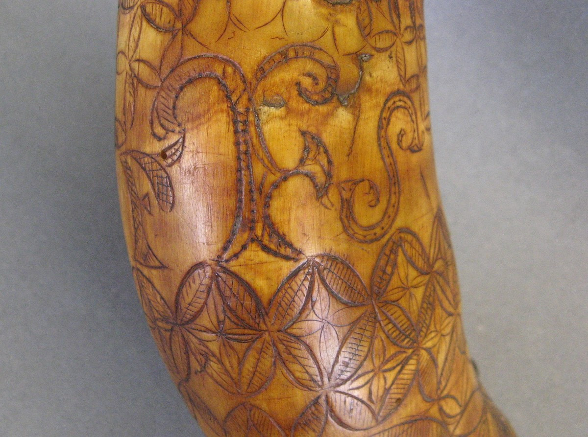 Decored Powder Horn 18e/19e-photo-1