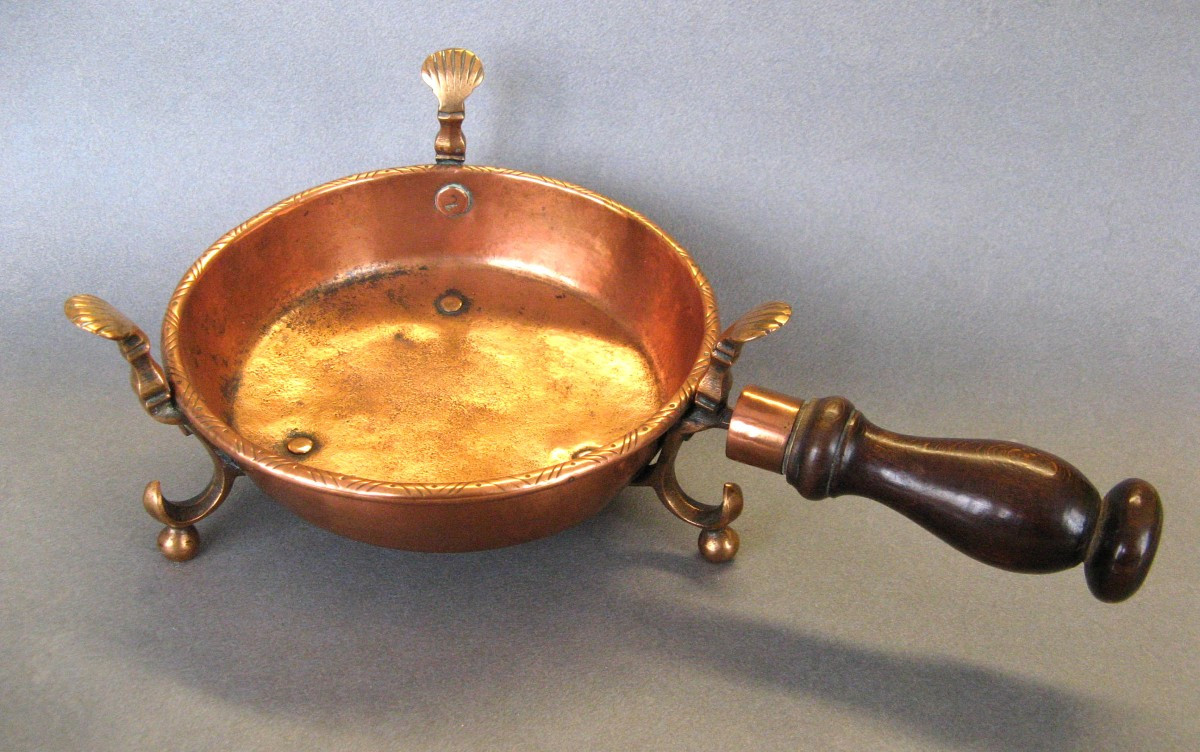 Réchaud à Braise En Cuivre  XVIIIe.