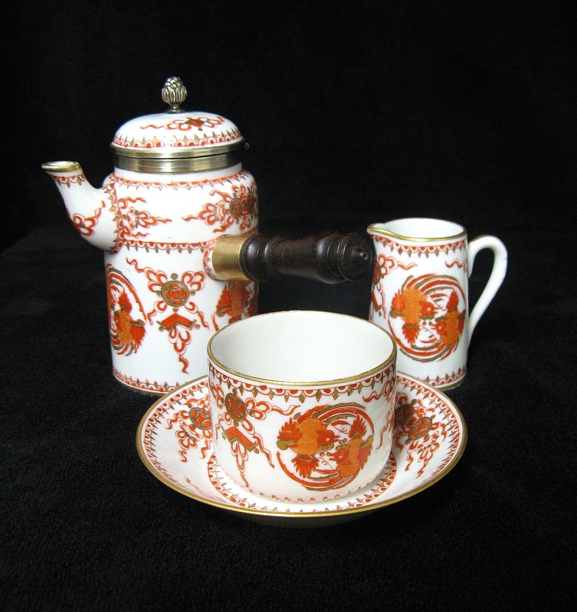 Former Small Egoist Coffee Service Leduc & Cie Nineteenth. Napoleon III.