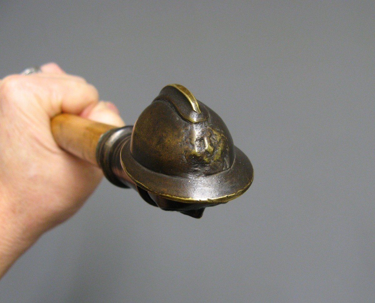 Canne Tête De Mort. Guerre 14/18.-photo-4