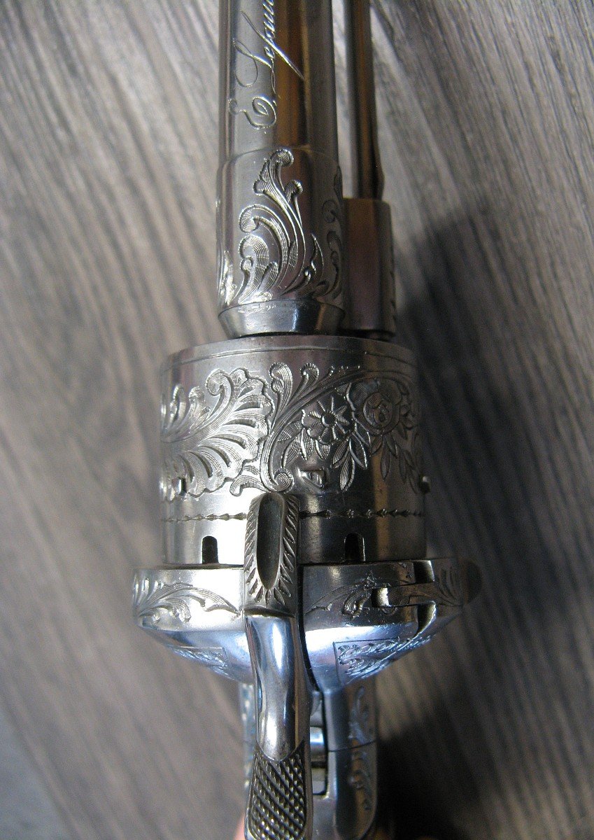 Révolver De Luxe 9mm à Broche Lefaucheux.-photo-3