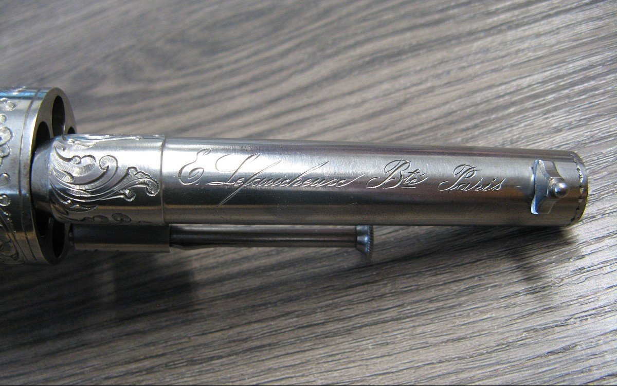 Révolver De Luxe 9mm à Broche Lefaucheux.-photo-4