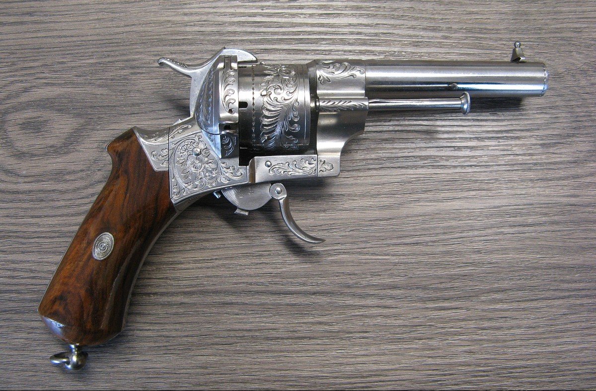 Révolver De Luxe 9mm à Broche Lefaucheux.