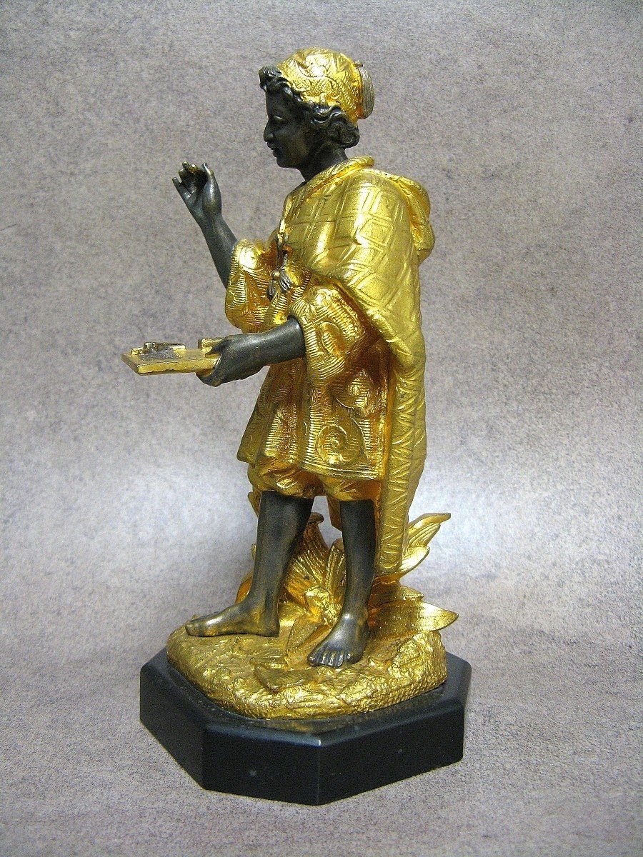 Nineteenth Bronze Pyrogen. Little Moor Merchant.-photo-3