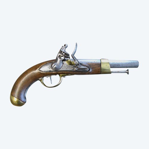 Model Year XIII Cavalry Flintlock Pistol. First Empire.