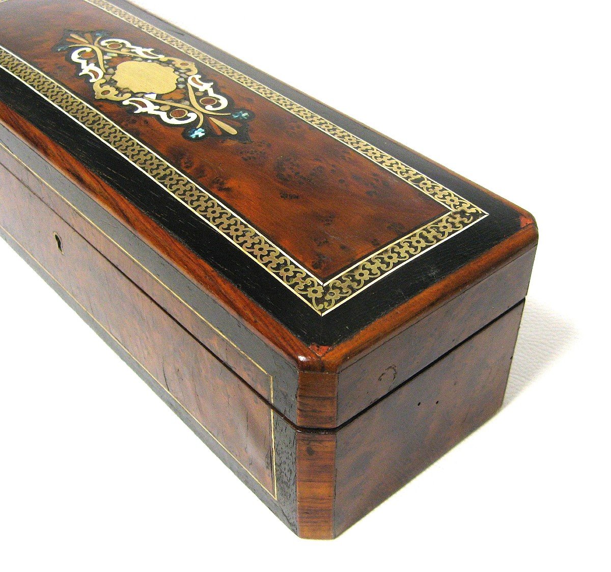 Napoleon III Marquetry Glove Box.-photo-3