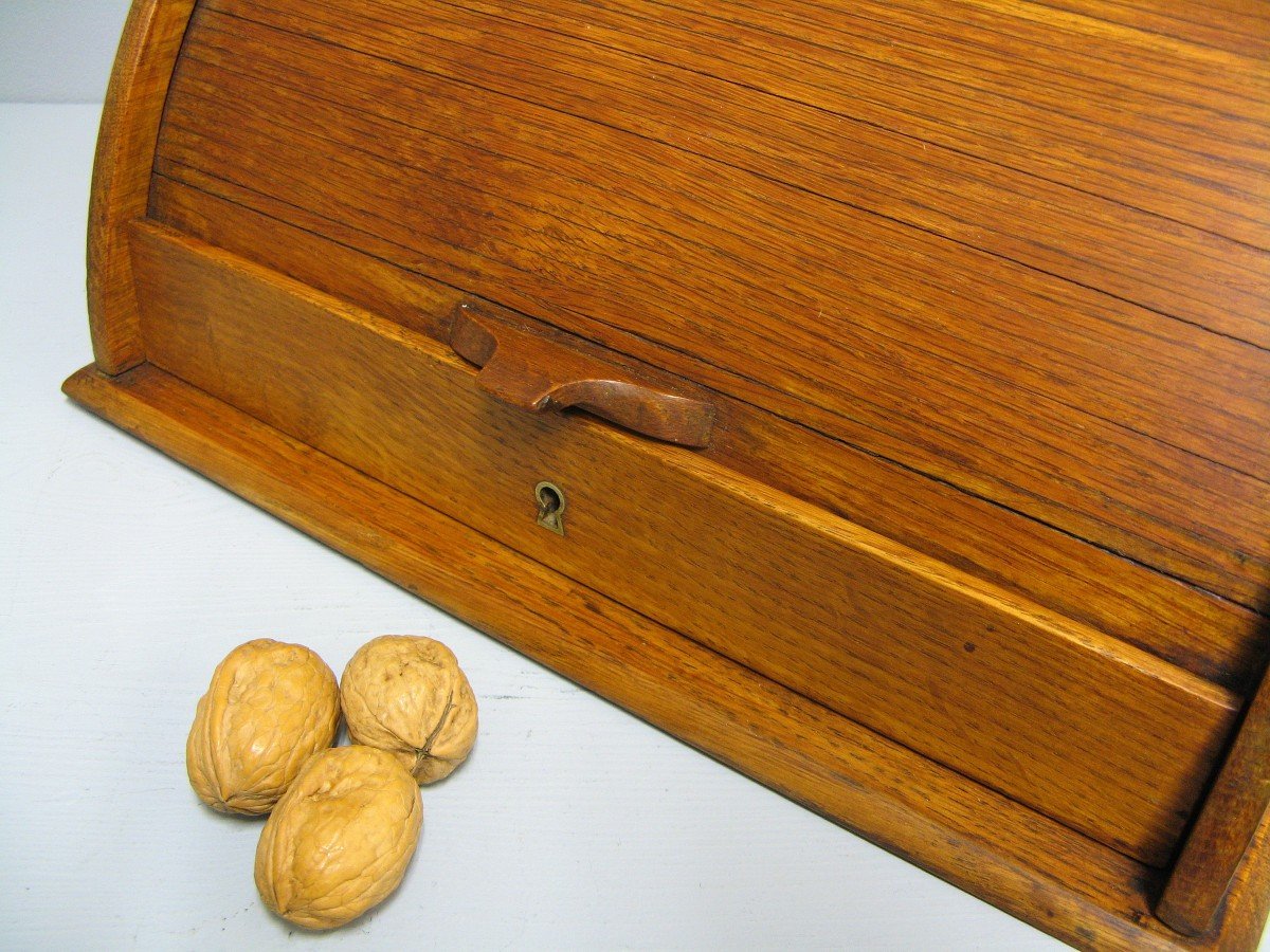 Curtain File Cabinet For Mail In Oak Circa 1900.-photo-1