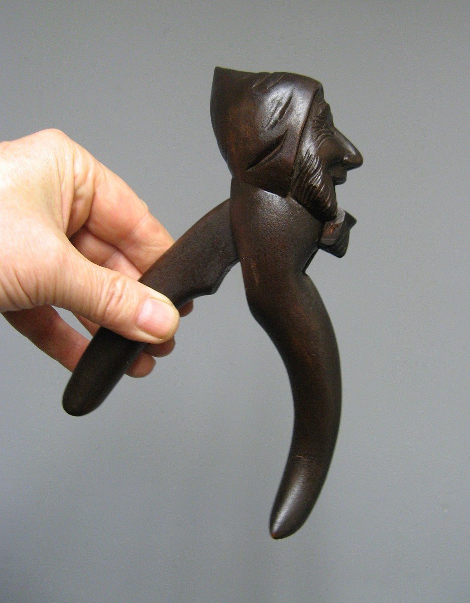 Nineteenth Carved Wood Nutcracker.-photo-3