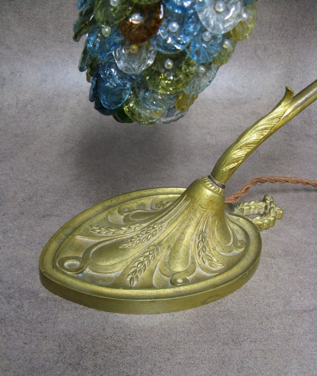 Lampe De Bureau 1900. Art Nouveau.-photo-2