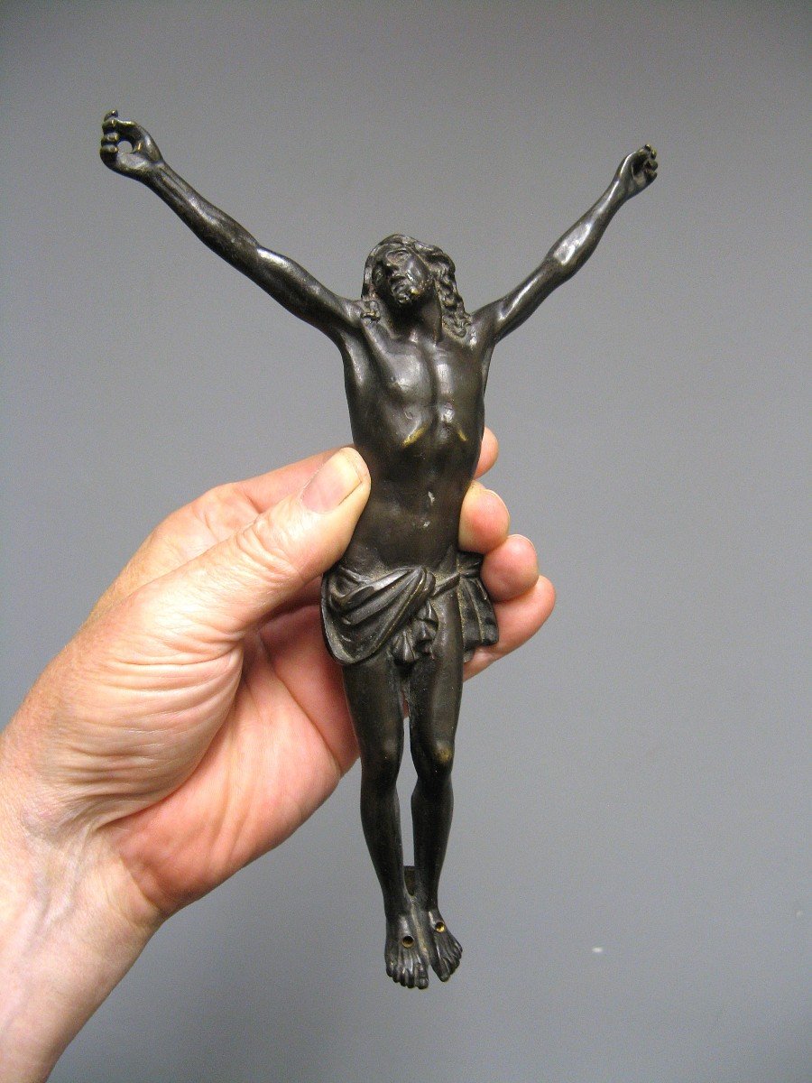 Christ En Bronze XVIIIe.