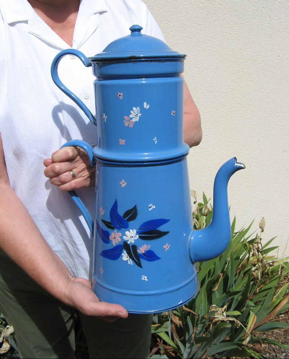 Grande Cafetière d'Estaminet Vers 1920/1930.-photo-2