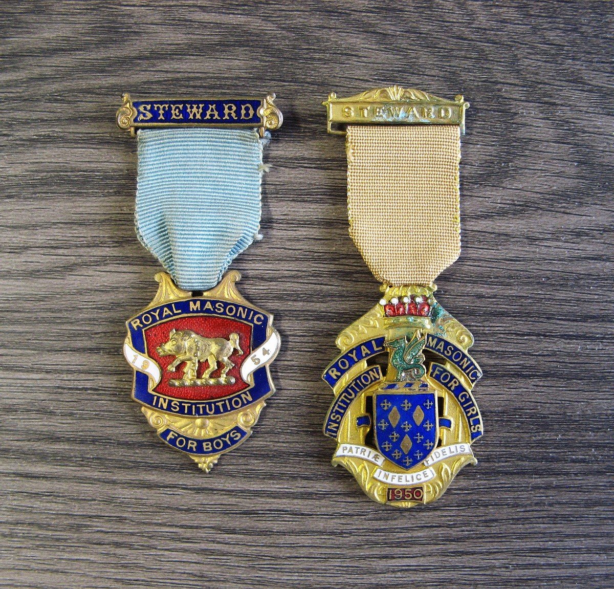 Stewart Royal Masonic Institution For Girls / For Boys Medals. Masonic Medals.