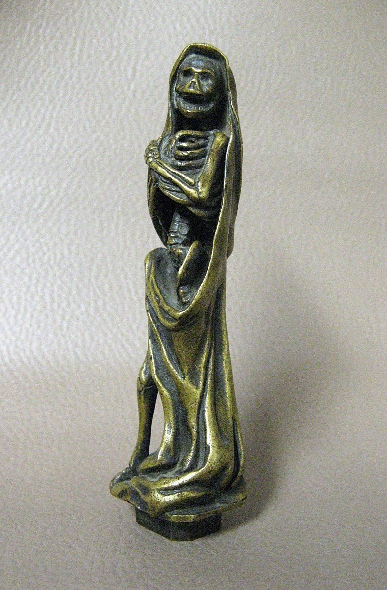 Satanic Bronze Sealing Stamp Representing Death 19th Century.