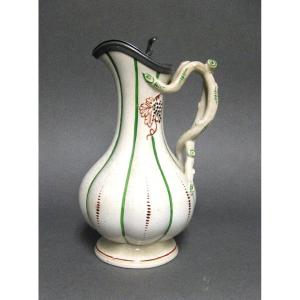 Earthenware Ewer - Staffordshire Manufacture 19th Century.