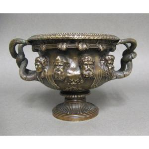 Coupe En Bronze Dit Vase De Warwick Susse Frères XIXe Siècle.