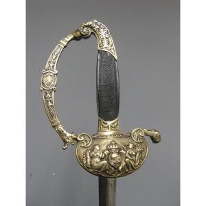 Epée De Haut Fonctionnaire Ou d'état Major époque Restauration XIXe.