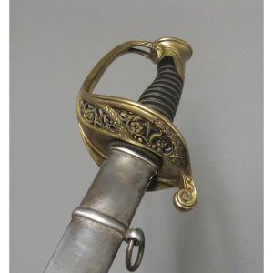 SABRE D'OFFICIER D'INFANTERIE, modèle 1845, Seconde moitié du 19ème siècle.