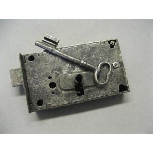 Large Wrought Iron Lock.