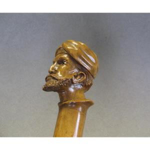 Carved Wooden Paper Cup Late 19th Century. Sultan's Head.