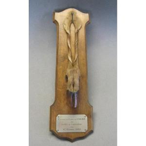 Trophée De Chasse De l'Equipage Du Comte De Vibraye 1930.