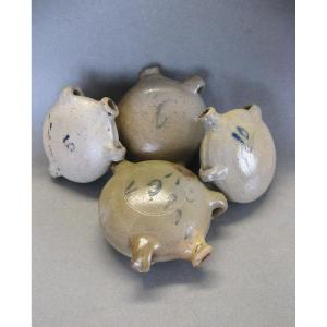 Stoneware Passing Gourds 19th Century.