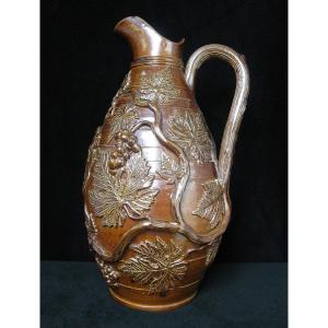Pichet En Grès Du Beauvaisis - Hauteur 36 cm.