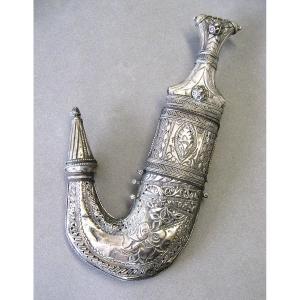 Silver Jambiya Dagger - Oman, Saudi Arabia.