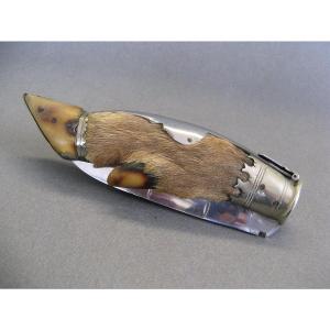 Grand Couteau de Chasse A Palanquille De Style Navaja.