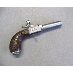 Mid-19th-century Pocket Percussion Pistol.