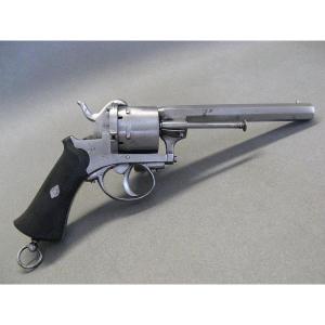 19th-century Lefaucheux-type Pin-cylinder Revolver, 11 Mm Caliber.