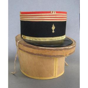 Infantry Commander's Kepi With Model 1931 Carrying Case.