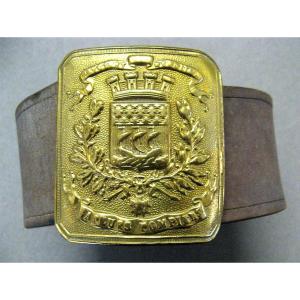 1909-model Belt Of The Paris Fire Brigade.