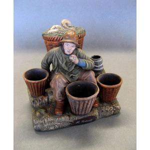 Seaside Terracotta, Circa 1900, Souvenir From St. Brieuc