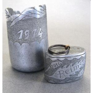 Artisanat de Tranchée - Objet de Poilu de 14/18.