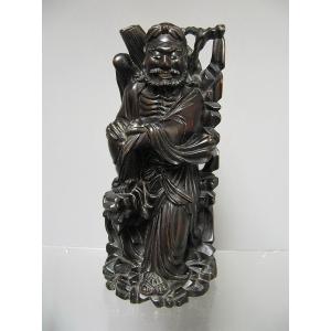 Iron Wood Sculpture. China Nineteenth. God Divinity Tao