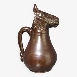 Absinthe Pitcher Sandstone Horse Head.