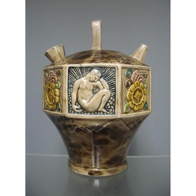 Chevrette Art Deco Ceramic From Manises.