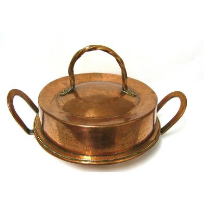 18th Century Copper Tourtière.