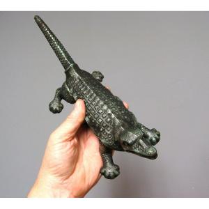 Mache Crocodile Stopper From Pharmacy Late Nineteenth.