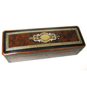 Napoleon III Marquetry Glove Box.