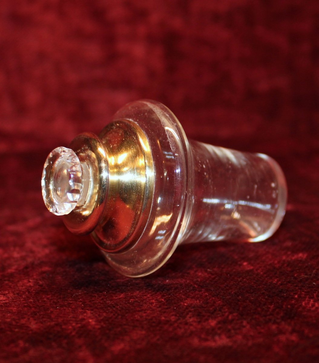 Service de nuit en cristal taillé et argent, circa 1900-photo-3