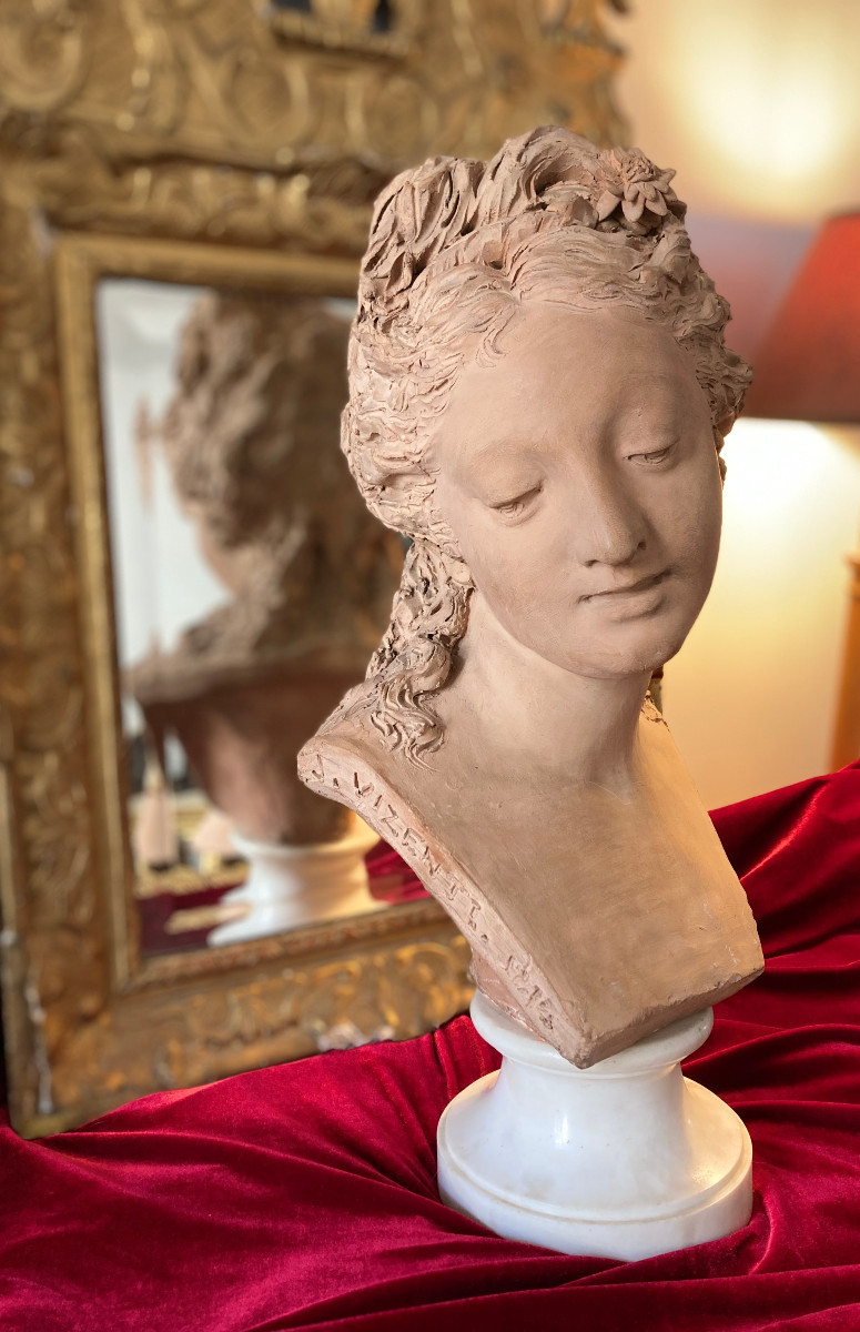 Buste en terre cuite-photo-2