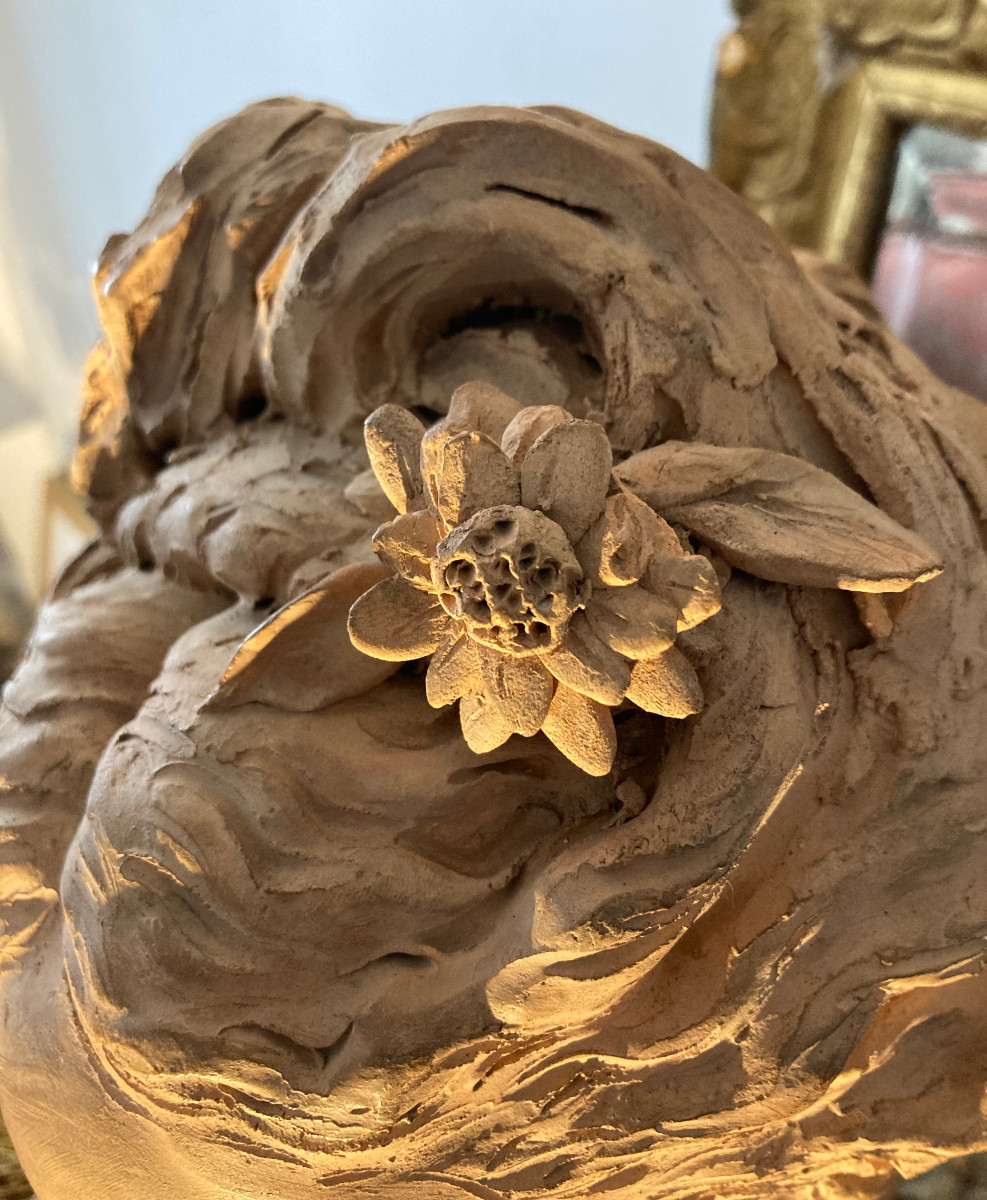 Buste en terre cuite-photo-4