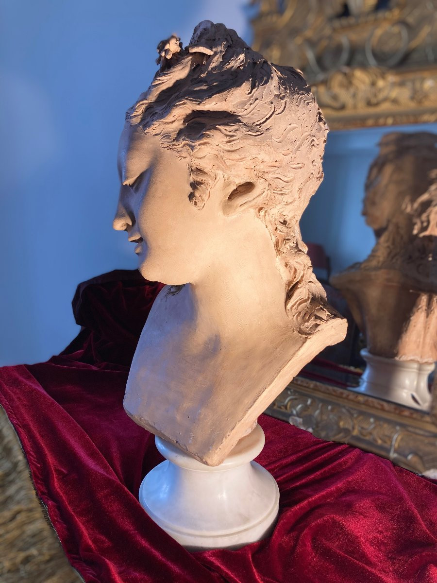 Buste en terre cuite-photo-1