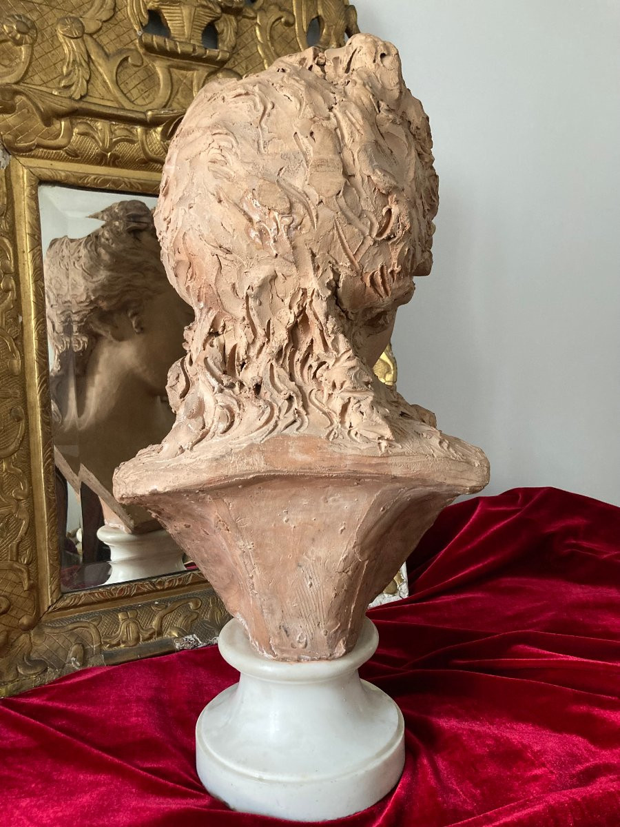 Buste en terre cuite-photo-2