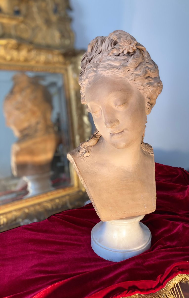 Buste en terre cuite-photo-4