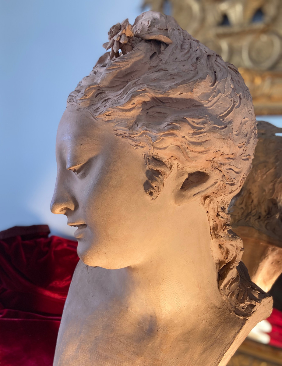 Buste en terre cuite