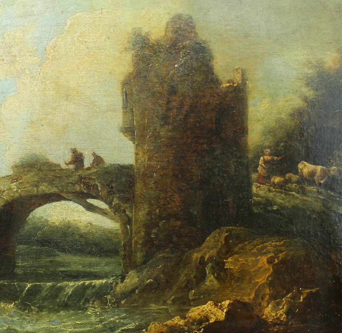 Paysage à la tour en ruine-photo-4