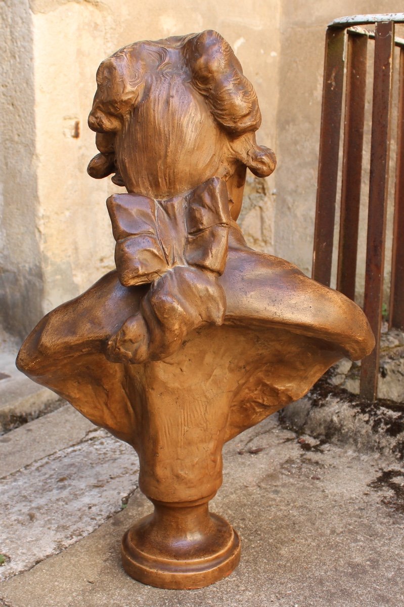 Buste En Terre Cuite-photo-1