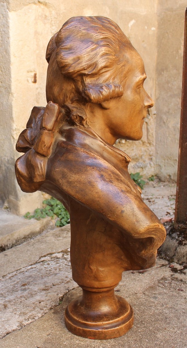 Buste En Terre Cuite-photo-3